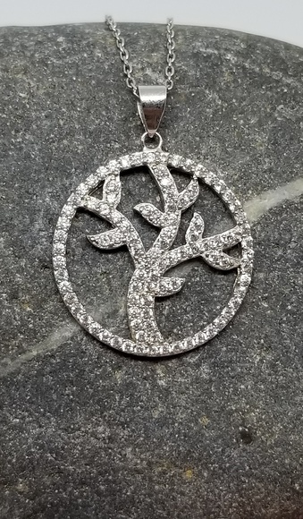Sterling Silver *Tree of Life*  Botanical Necklace - Picture 1 of 1